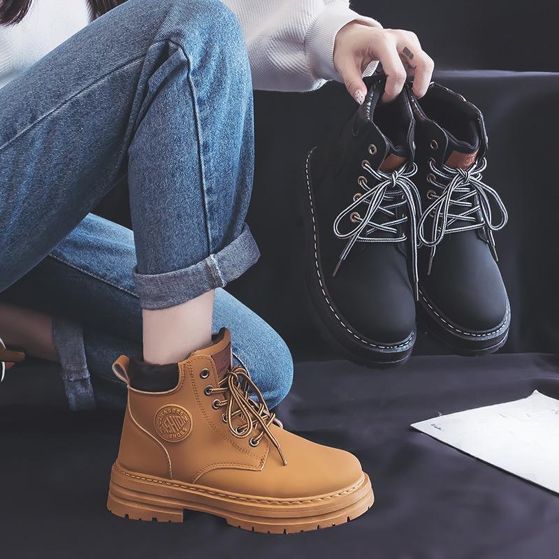 Женские летние новые парные короткие ботинки в британском стиле, универсальные рабочие ботинки для альпинизма и активного отдыха с толстой подошвой и нескользящей подошвой
