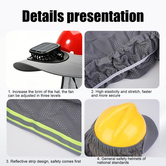 Ventilation Design Uv Protection Ring Made From High-quality Polyester Fiber 1 Pc