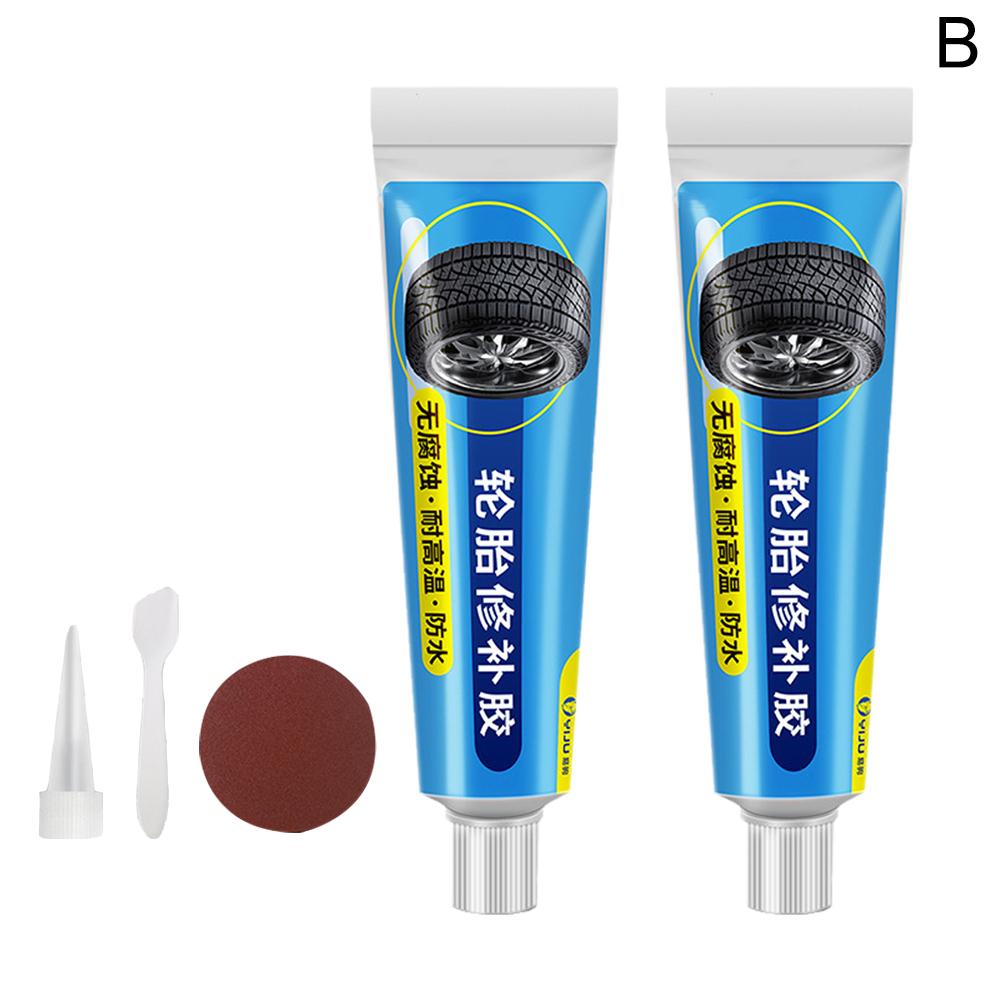 1/2Pc Tire Repair Glue Liquid Strong Rubber Glues Black Non-corrosive Bond Instant Leather Wear-resistant Adhesive Strong R S2E2