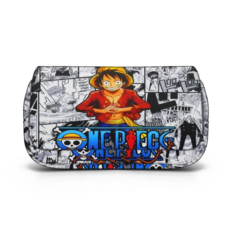 Новое поступление! Мультяшный пенал One Piece для студентов, прочный полиэстер