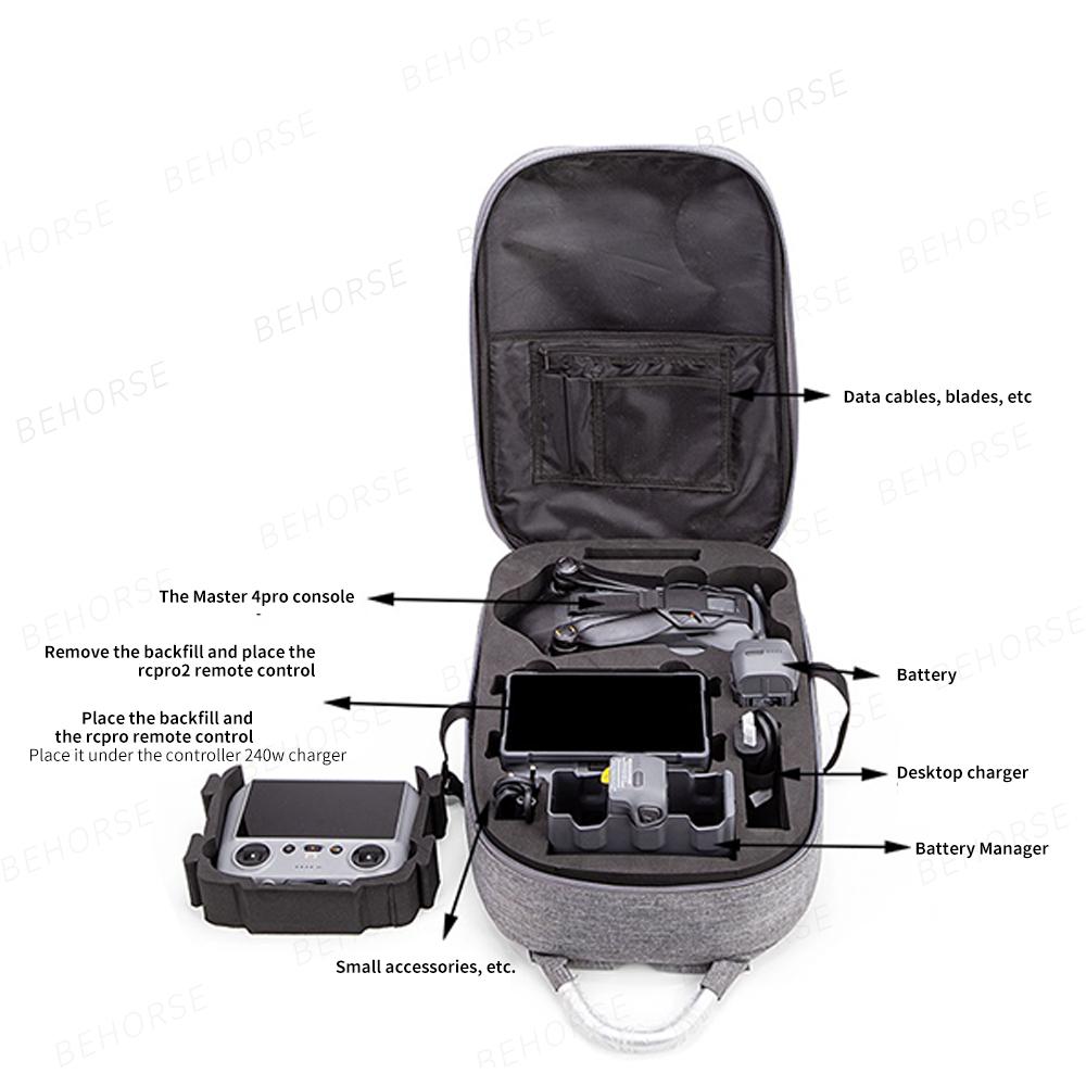 Drone Backpack For DJI Mavic 4 Pro Large Capacity Hardshell Carrying Case Travel Storage Bag For DJI Mavic 4 Pro Accessories