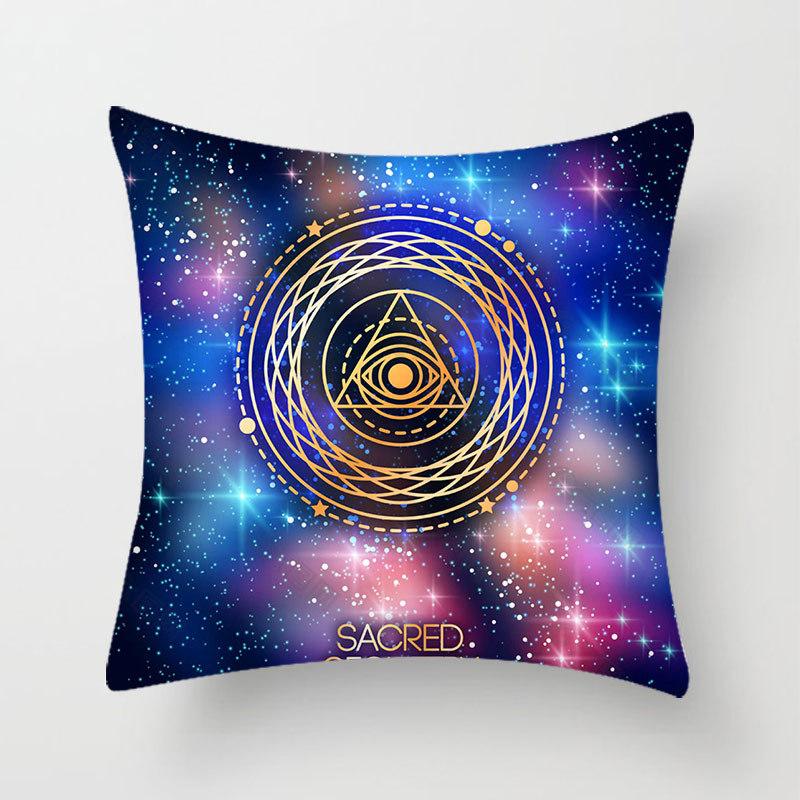 Стежка Красочный Принт Мандалы Наволочка Спальня Диван Подушка Персиковая Кожа Наволочка Домашняя