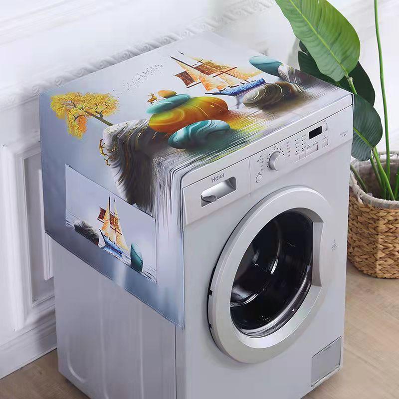 Чехол для стиральной машины, полотенце, пылезащитный чехол, водонепроницаемый маслостойкий чехол для домашнего холодильника, пылезащитный чехол для микроволновой печи