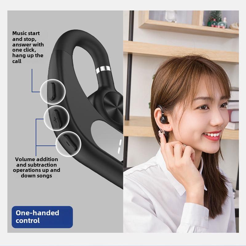 Новые наушники Bluetooth с воздушной проводимостью, одно вращение уха, с зарядным отсеком, без ушного подвесного внешнего звука, большая мощность
