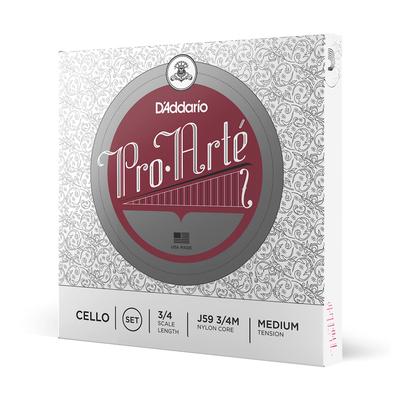 Комплект струн для виолончели Pro Arte J59 среднего натяжения D'Addario 3/4M []
