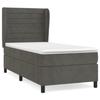 Maison Exclusive - Sommier à lattes de lit et matelas Gris foncé 90x190 cm Velours