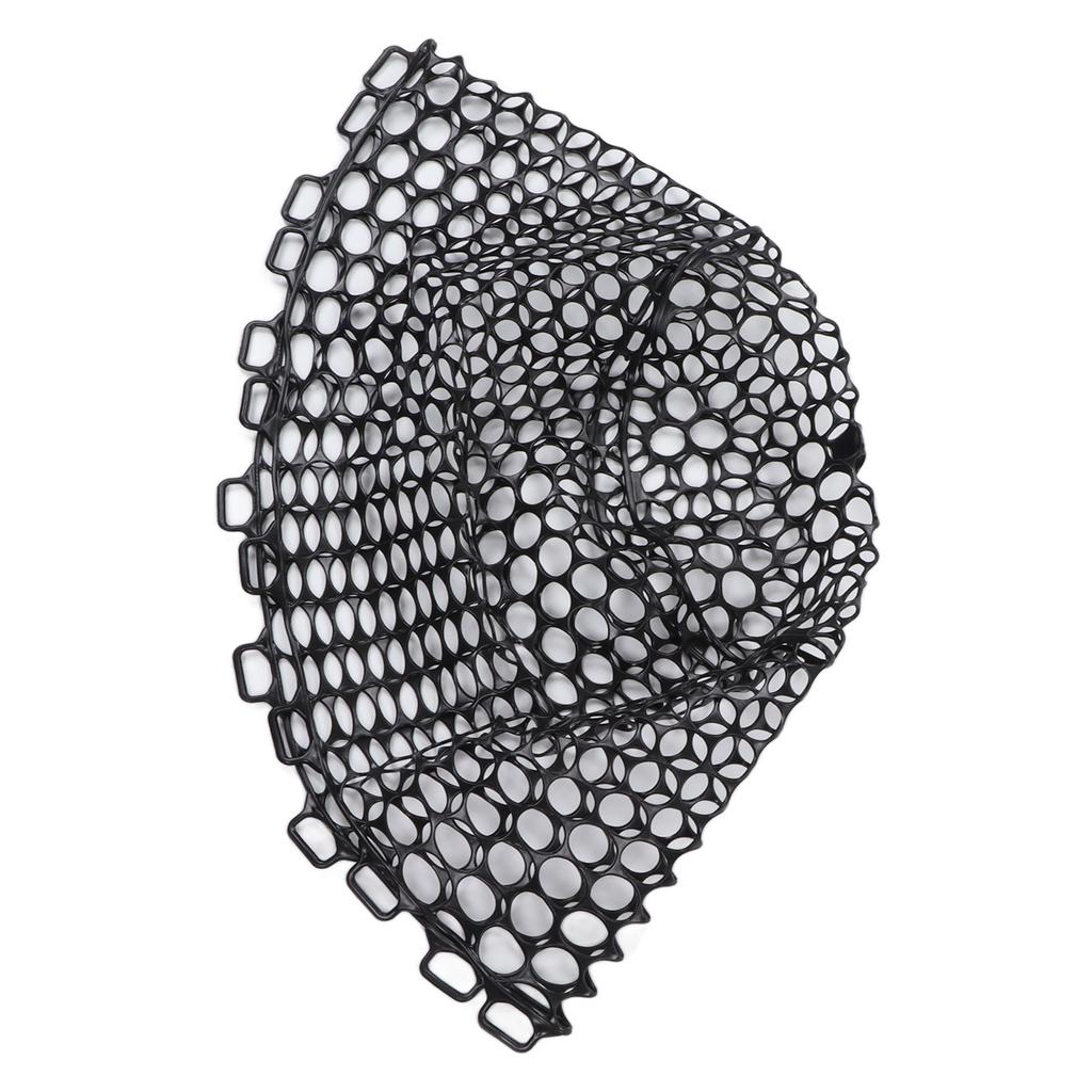 Fly Fishing Replacement Net Deepened Fishing Rubber Net Fishing Landing Netbag Parts Black Depth 32cm