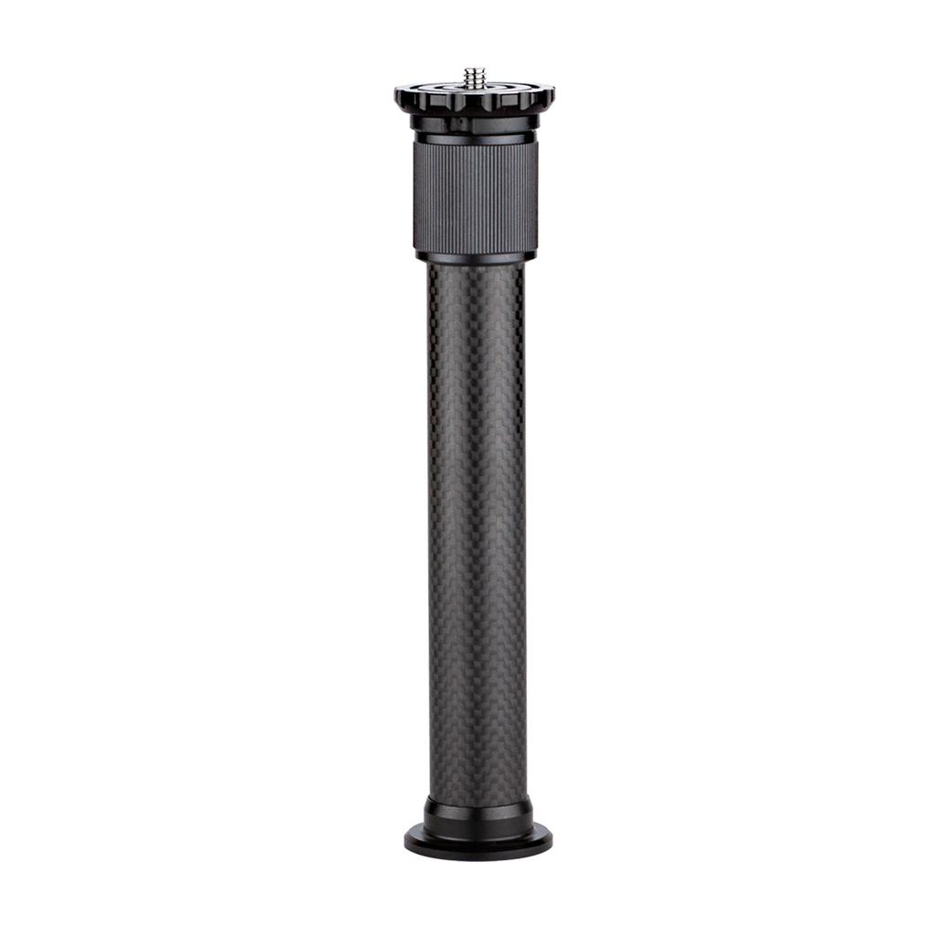 Carbon Tripod Extension Pole, 2-Section Extendable Rod . Height 32cm 12.6inch with 1-4inch Screw for Tripod Monopod