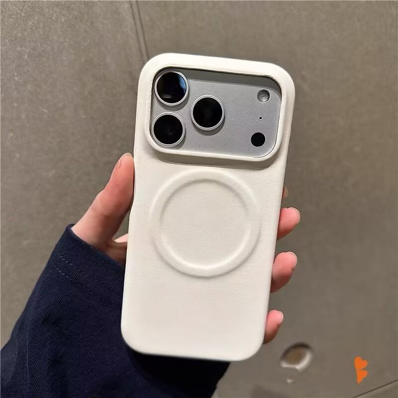 Роскошный чехол для телефона из овчины с магнитным креплением для iPhone 17 Air 13 Mini 12 11 14 15 Plus 16 Pro Max XS XR X Матовый чехол