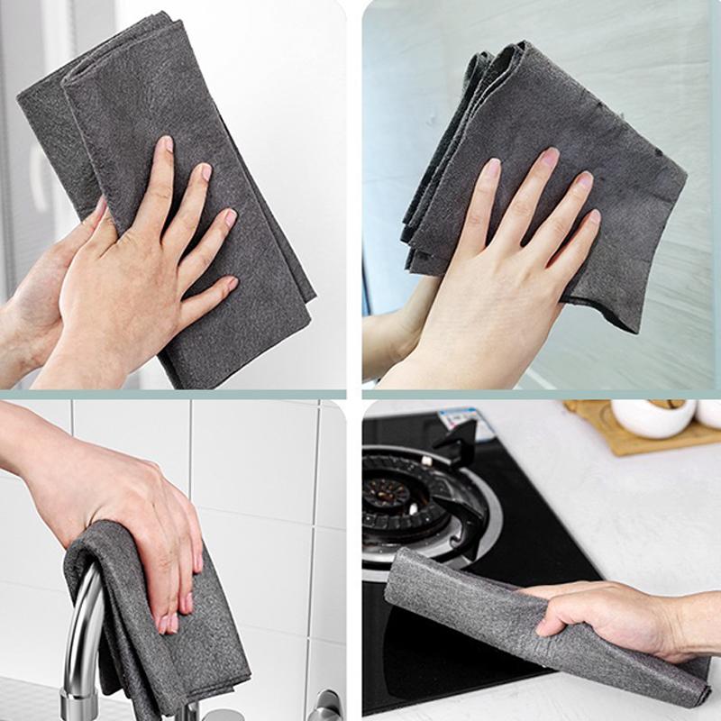 Многофункциональная ткань для повторного использования стекла, удобный инструмент для кухни, без водяных знаков, стеклянная волшебная ткань для чистки зеркал, салфетки для ванной комнаты, автомобильные украшения