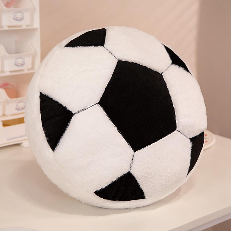 Adorable Realistic Sports Plush Toy Cushion Featuring Football Basketball And Tennis Designs