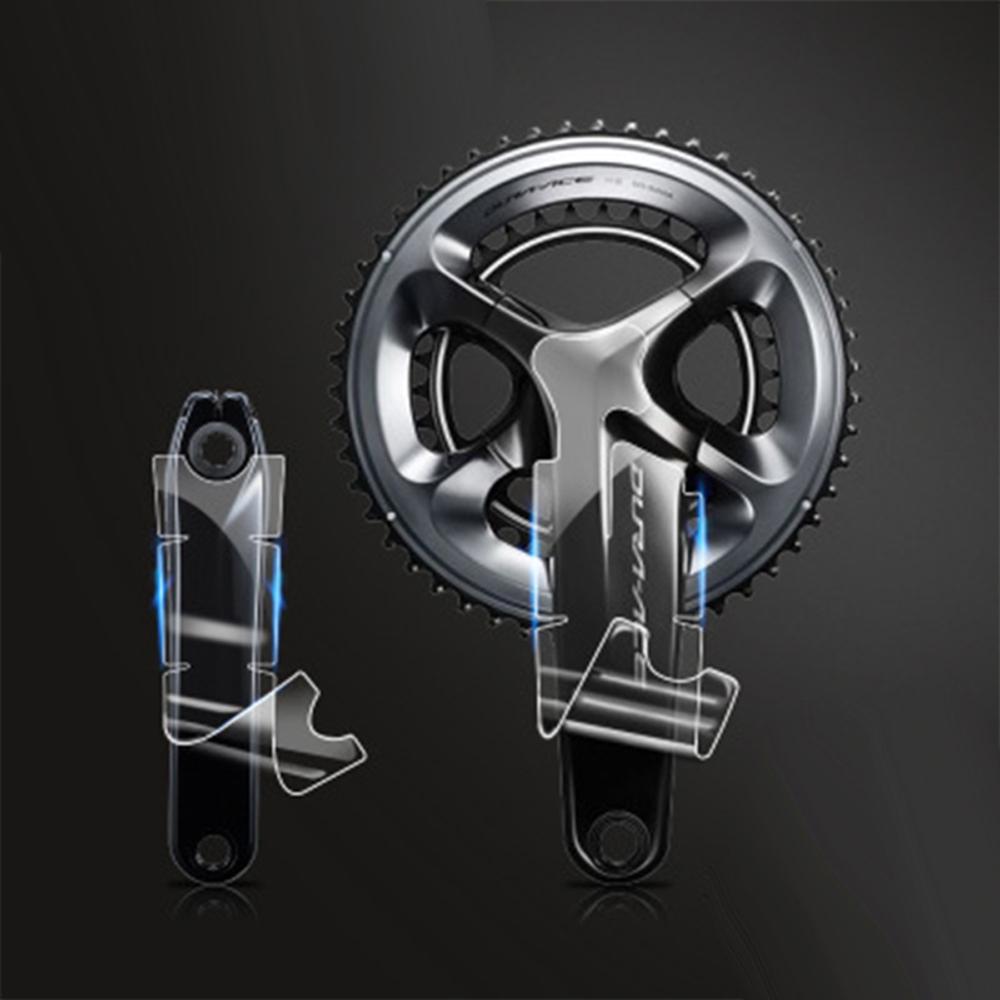 Tooth Plate Crank Protective Film MTB Crank Stickers Crank Arm Protective Crank Clear Stickers