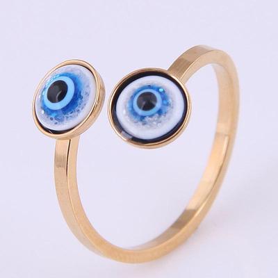 Корейское кольцо в стиле хип-хоп из нержавеющей стали с глазом Фатимы