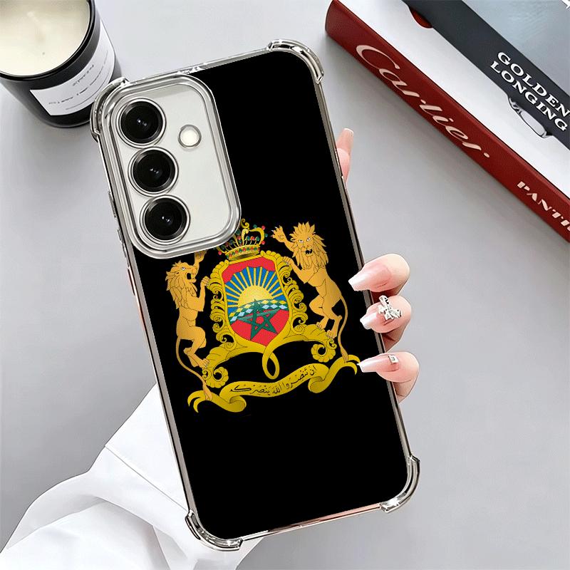 Покрытие в виде флага Марокко Чехол для телефона Для Samsung A17 A07 A37 A57 A16 A56 A15 A55 A14 A54 A13 A53 A26 A36 A25 A35 A24 A34 A23 A33