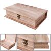 Wooden Hinged Lockable Box Jewellery Storage for Case Crfats Sundries Organizer