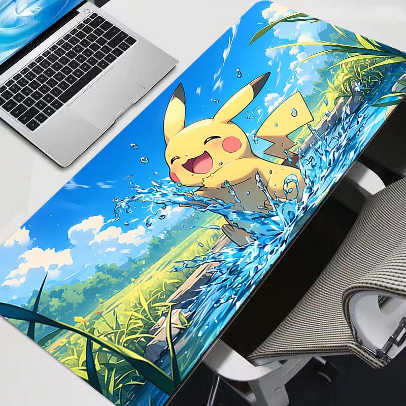 Anime Pad Mouse Pokemon Pikachu HD Print Computer xxl Gamer Locking Edge Mousepad XXL Keyboard PC Mice Mats Pad for csgo