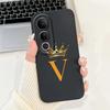 Чехол для Vivo V50 Lite 2025 Милая Корона Цветок Буквы Мягкий Силикон Матовый Ударопрочный Чехол для Vivo V50 V2427 V 50 V50Lite Funda