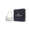 Coach Сумка через плечо Teri 25, средняя, женская, из искусственной кожи, с микрологотипом бренда, съемным плечевым ремнем, цвет Меловой-Белый CV933-IMXU5