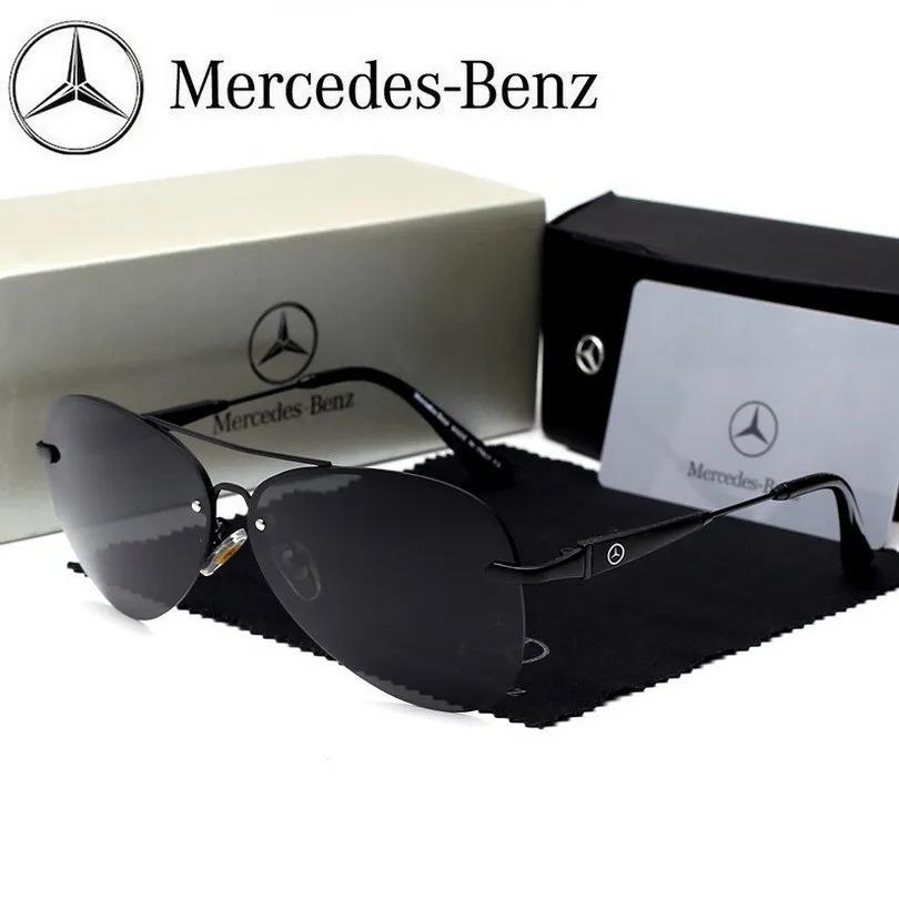 Автомобильная наклейка для Mercedes Benz A B C E S V Class GLB GLC GLE AMG Pilot SLK SLC ML Автомобильные Высокие Мужские Антибликовые Очки для Водителя Поляризующие