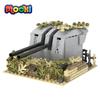 MOOXI Военная Серия 272 шт. MOC Кирпичики Вторая Мировая Война Батарейные Позиции Войны Набор Модель Строительные Блоки Детские Игрушки Для Детей Подарок MOC5087