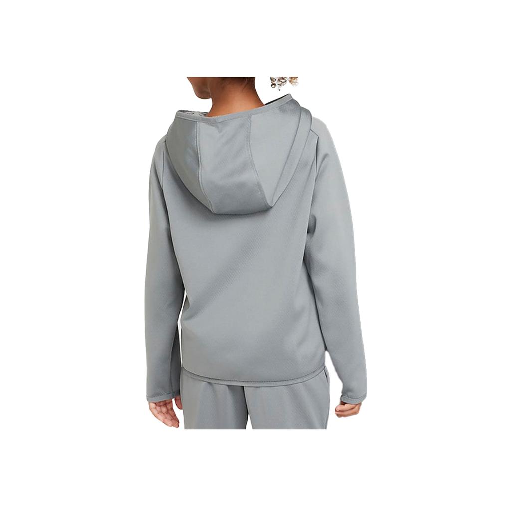 Nike Куртка FW24 K NK TF FLC HD FZ Зимняя Вязаная Худи на Молнии Детские Куртки Серый FZ5323084