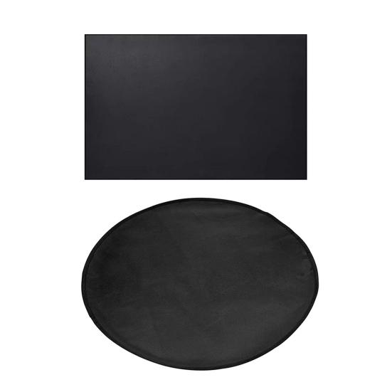 Yousheng огнестойкий коврик для плиты, коврик для барбекю, круглый, квадратный, 3-слойный огнестойкий настольный коврик для уличного барбекю, коврик для фритюрницы, гриля