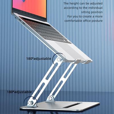 L307 Портативная подставка для ноутбука с регулируемой высотой, металлический настольный держатель с охлаждающим дизайном