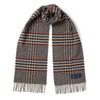 ABRAHAM MOON Merino Wool Muffler 25cm - Harrison Red Brown