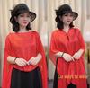 Silk Scarf Shawl: Solid Color, Versatile Style, High-End Feel, Sun Protection