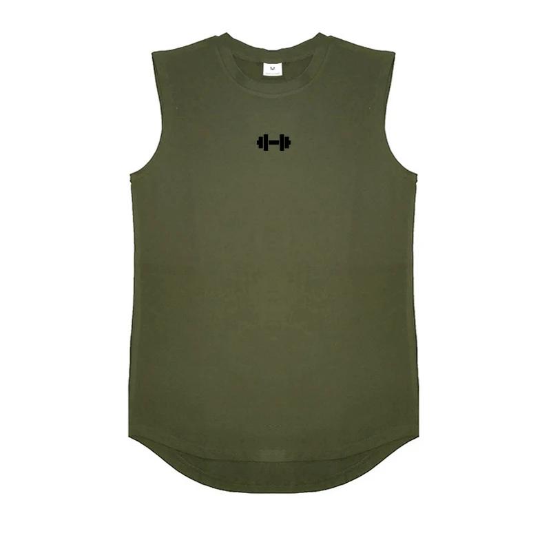 Muscleguys Mens Casual Sleeveless Sport Vests Summer Sports Tank Tops Gym Bodybuilding Muscle Clothing Cotton Breathable Fitness Tank Tops