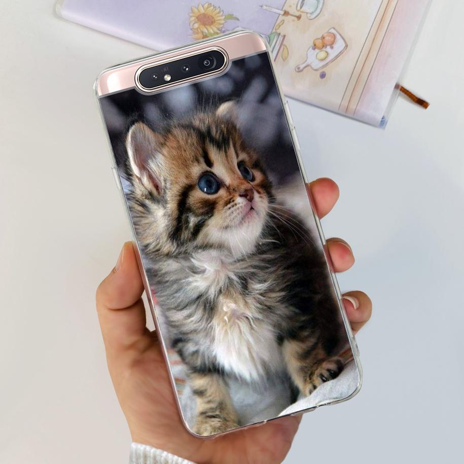 Чехол для Samsung Galaxy A80 Чехол GalaxyA80 A 80 SM-A805F A805 A805F A90 4G Прозрачные Чехлы Модный Мраморный Мягкий ТПУ Задняя Крышка