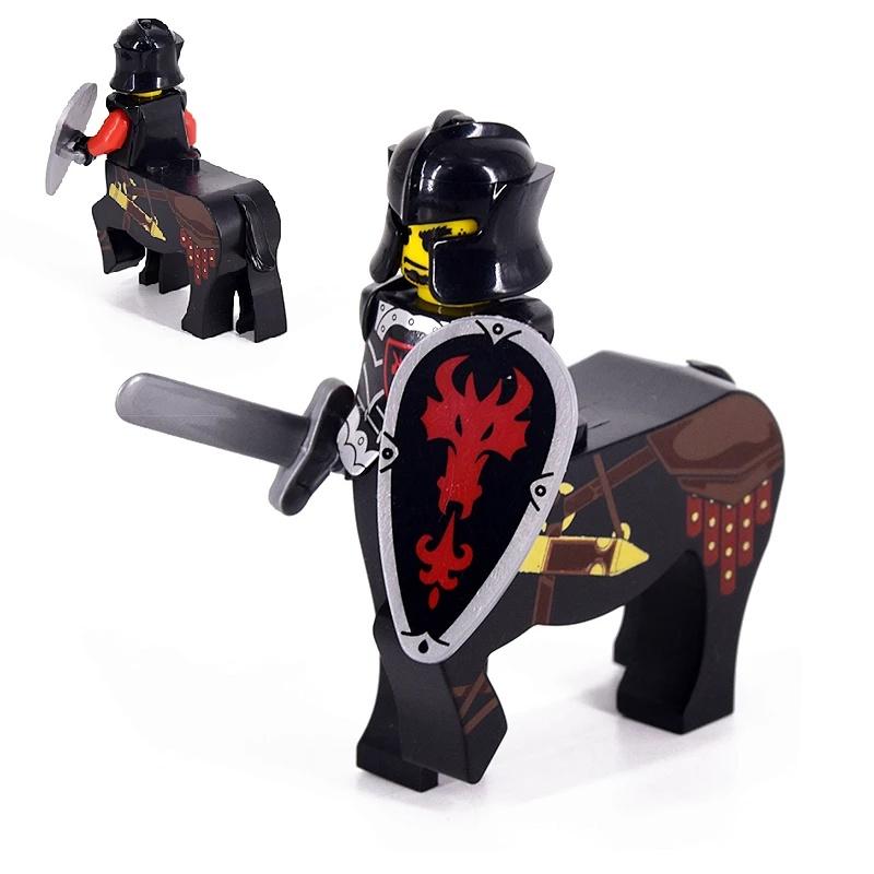 Средневековый рыцарь Древний воин Минифигурка Сборка Строительные блоки