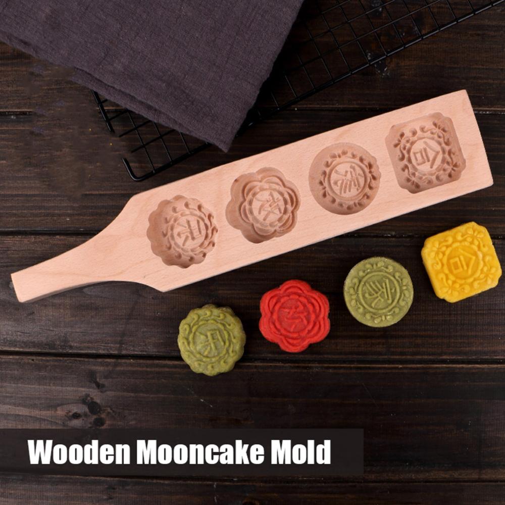Fondant Pastry Kitchen Baking Mooncake Mold Ma'amoul Form Moon Cake Mould Cookie Stamp