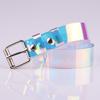New Women's Belt Simple and Versatile Women's Fashionable Colorful Transparent Plastic Belt