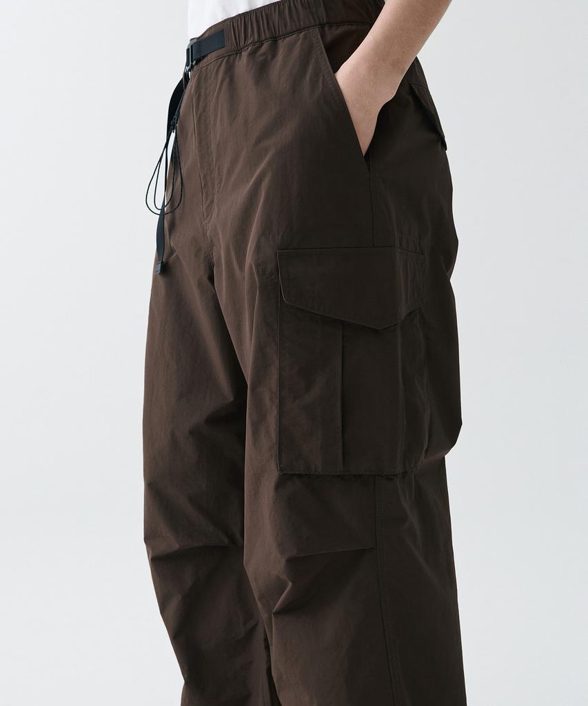 MUSINSA STANDARD [City Leisure] Np Wide Belted Cargo Pants [Baroque Brown]