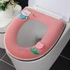 Универсальный чехол на сиденье для унитаза, коврик для туалета с мультяшным рисунком, мягкая теплая подушка на сиденье для унитаза, аксессуары для крышки унитаза для ванной комнаты