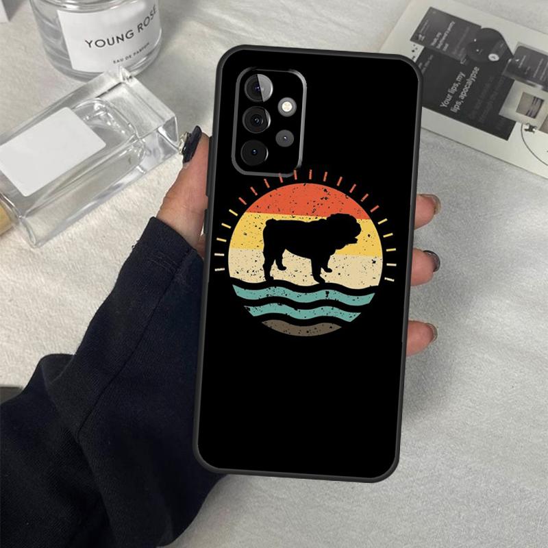 Чехол 'Сердце Английского Бульдога' Для Samsung Galaxy A13 A23 A33 A53 A17 A06 A16 A56 A36 A54 A34 A14 A52 A32 A15 A35 A55