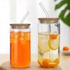1 Pcs Available Mason Jars Coffee Mug with Straws Lids Iced Coffee Glasses Beverage Juice Cups for Cocktail Whiskey