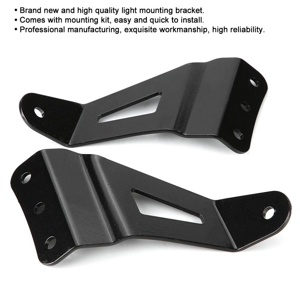 52in Curved LED Light Bar Mounting Brackets for Ford F250 F350 4WD 2WD 1999‑2015