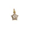 14K Gold Plated Zirconium Star Pendant Necklace DIY Jewelry Accessory