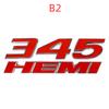 3D Металлические Наклейки на Автомобиль 345 392 Эмблема HEMI Для Dod/ge Ch/arger R/am 1500 Journ/ey Ca/liber Nit/ro Car/avan
