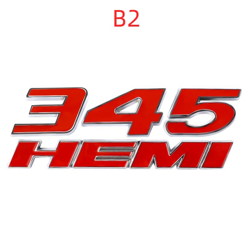 3D Металлические Наклейки на Автомобиль 345 392 Эмблема HEMI Для Dod/ge Ch/arger R/am 1500 Journ/ey Ca/liber Nit/ro Car/avan