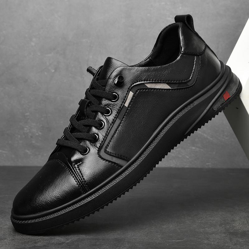 Обувь для скейтборда из натуральной кожи, мужские кроссовки, удобная обувь класса люкс, повседневная обувь ручной работы, мужские классические белые туфли класса люкс