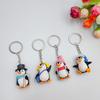 4pcs Penguin Keychain Gift Mini 3D Arctic Penguin Pendant Miniature Keychain, Winter Party Favor, Polar Animal Lover Christmas Birthday Gift