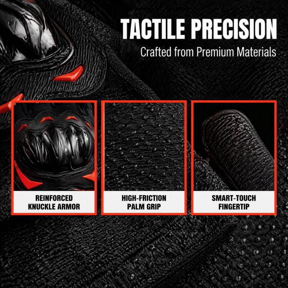 Touchscreen Friendly Full Finger Gloves Wear-Resistant Outdoor Gloves Hard Knuckle Gloves Men