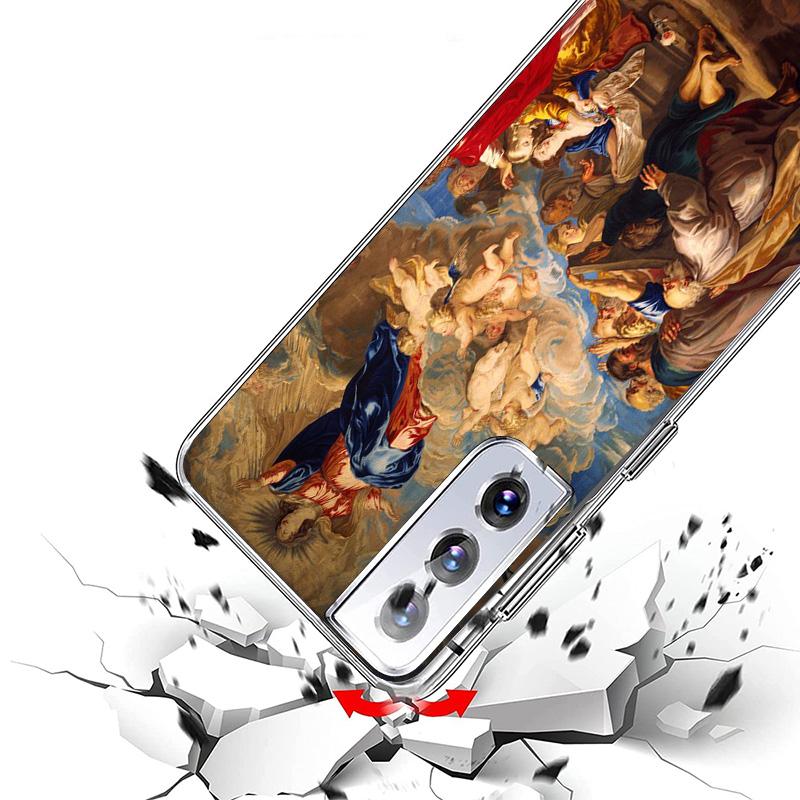 Чехол для телефона с картиной эпохи Возрождения для Samsung Galaxy S26 S25 Edge S24 Ultra S23 S22 Plus S21 S20 FE Мягкая оболочка Fundas Ga
