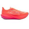 Женские беговые кроссовки Li Ning Feidian 5 Challenger, низкие, флуоресцентно-оранжевые с рисунком «Пламя», ARMV002-27