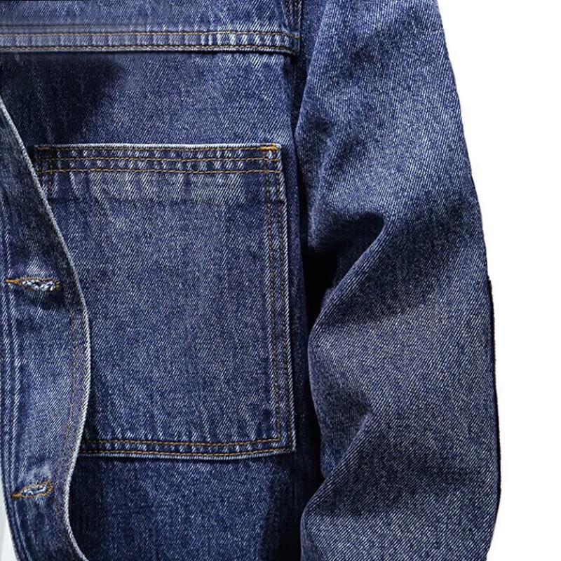 Мужская джинсовая куртка JEANSWEST с камуфляжными вставками
