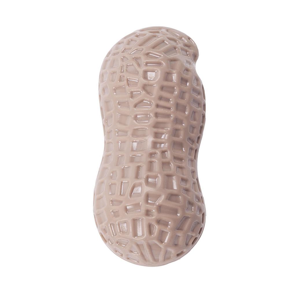 Dog Squeaky Toy Teeth Grinding Bite Resistant Simulation Peanut Shape Puppy Chewing Toy for Teddy