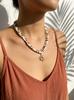 2pcs Boho Coconut Shell Wood Beads Necklaces Set for Women Men Vintage Sun Pendant Necklaces Summer Beach Party Jewelry Gifts